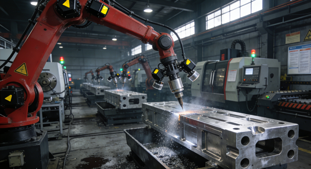 浙江新控铸件系列打磨机器人解决方案：实现精密铸件的全自动柔性打磨